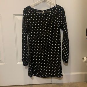 Windsor polka dot shift dress with sleeves